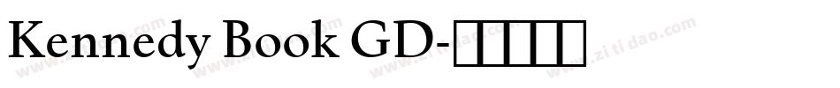 Kennedy Book GD字体转换
